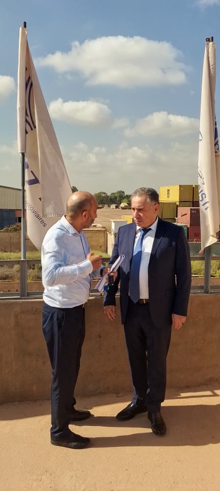 زيارة الرئيس المدير العام إلى القطب اللوجيستيكي للغرب